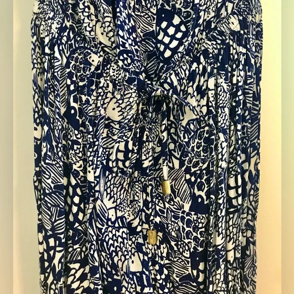 LILLY PULITZER for Target Strapless Jumpsuit in Upstream - Picture 5 of 12